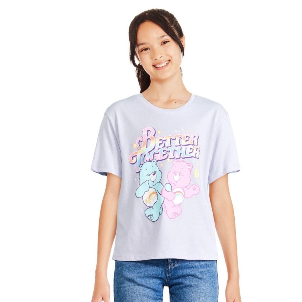 NWT Care Bears Girls' Short Sleeve Tee XL 14/16